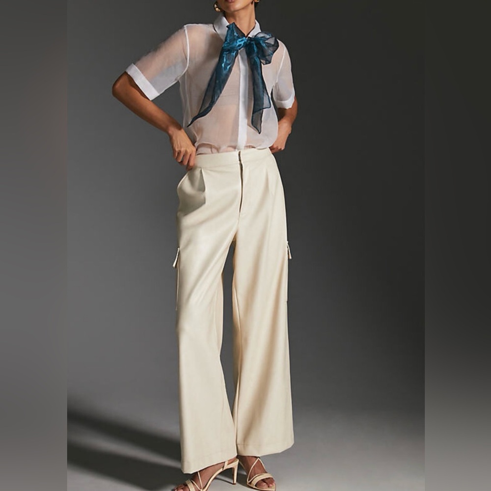 Bagatelle Cream Wide-Leg Pants